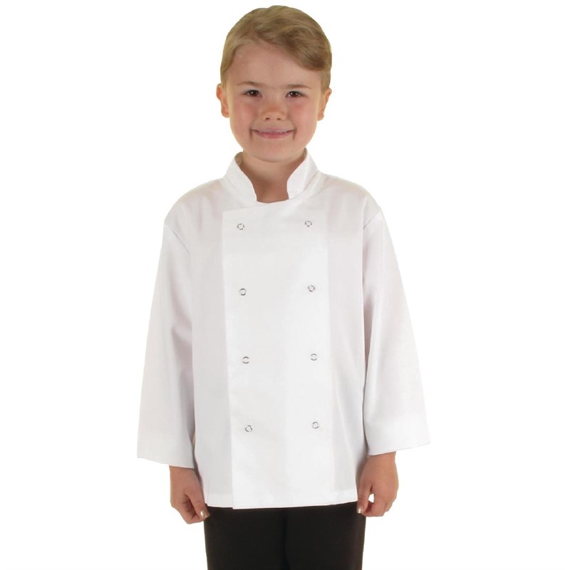Veste de cuisine pour enfants blanche